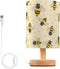 ALAZA Bedside Table Lamp for Bedroom Retro Bee Nightstand LED Light Lamps