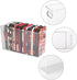 Plastic Clear Phone Case Organizer, Multifunctional Storage Holder Box for Desk, Cabinet, Shelf (Deep)