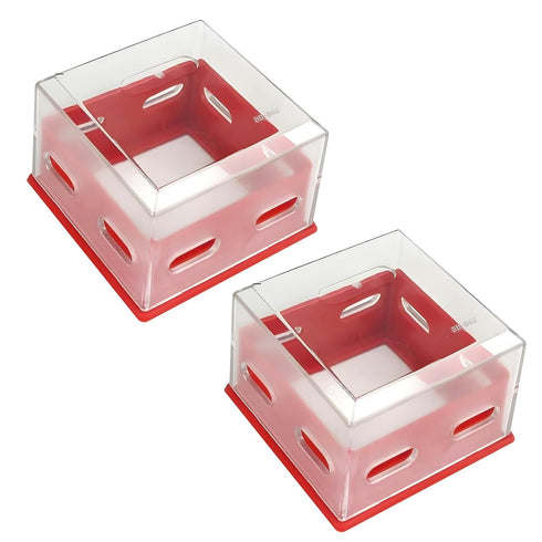 2 Pcs Emergency Stop Button Cover, Transparent Plastic Push Button Switch Lockout Protection Cover