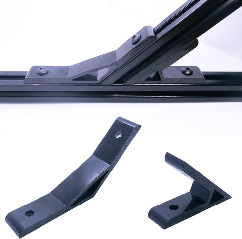 4 Sets 1010 Aluminum Extrusion 135 Degree Bracket, 4pcs Corner Brackets with 8pcs T Nuts and Screws for 10 Series