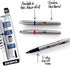 Zebra Pen PM-701 Permanent Marker, Fine Bullet Tip, Black Ink, Refillable, Stainless Steel Barrel, 1-Pack