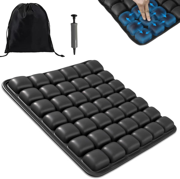XGPGBXGT Press Type Inflatable Travel Cushion Airplane Seat Cushion, Built-in Air Pump Portable