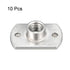 uxcell Nuts,M6 2 10Pcs Weld Tab Base UNC Carbon Steel Machine Screw Projection Silver