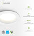 1 Pack 4 Inch 10W 889LM, 5CCT 2700K-5000K CRI90+, Dimmable T24, ASD Deep Regressed Baffle Trim Recessed Light, LED