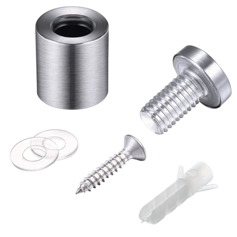 Pelopy 8 Pcs Sign Standoff Screws, Stainless Steel Wall Mounts for Glass Acrylic Nail