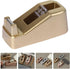 Portable Washi Tape Cutter, Non-Skid Desktop Tape Dispenser, Golden Small Business Tape Holder