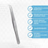 Lab Tweezers High Precision Forceps - 6" Fine Strong Curved Point Stainless Steel Tweezers