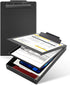 Metal Clipboard with Storage, Heavy Duty Aluminum Clipboards, Letter Size, Dual Storage Binder for Teacher, Nurse,