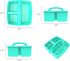 Storex 3-Compartment Small Caddy – Multipurpose Classroom Organizer with Handle, Teal, 5-Pack (00952U06C), 9.25 x 9.25