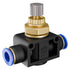 5/32" Fitting(10 SPA5/32 SNS Union Straight Speed Controller - Tube OD Air Flow Control Valve with Push-to-Connect PCS)