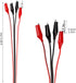 4 Groups 1M Alligator Clips Electrical, Insulated Test Leads with Double-ended Jumper Wires for Testing
