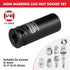 4-Piece 1/2 Inch Set,CR-MO 6-Point 17-19-21-22mm Set Drive Impact Socket Steel Deep Socket,Metric Hexagon Deep Socket