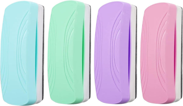 Ddaowanx Whiteboard Eraser - Magnetic Dry Erase Eraser for School and Office Supplies (4 Pack/4 Colors)