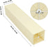 NOLITOY Foldable Paper Floor Lamp Cover Replacement, Japanese Style Lampshade for Floor Lamp, Decorative Paper Shade