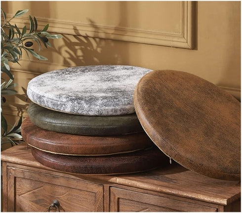 HCZKIUJ 30 30CM) Detachable Seat Cushion, Indoor/Outdoor Round Chair Cushion/Memory Foam Soft Chair Pads with PU