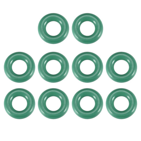 uxcell Fluorine Rubber O-Rings, 13mm OD 6mm ID 3.5mm Width FKM Seal Gasket for Machinery Plumbing, Green, 10