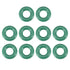 uxcell Fluorine Rubber O-Rings, 13mm OD 6mm ID 3.5mm Width FKM Seal Gasket for Machinery Plumbing, Green, 10