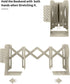 MSDADA Adjustable Bookends, Metal Book Ends for Heavy Books, Expandable Book Organizer with Pen Holder for Desk, Shelf