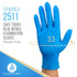 Dynarex Safe-Touch Disposable Nitrile Exam Gloves, Powder-Free, Blue, Small, 1 Box of 100