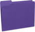 Blue Summit Supplies Purple File Folders, Letter Size, 1/3 Cut Tab, 100 Per Box for Organizing and Easy Storage
