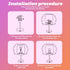 9W 800LM Dimmable Smart Touch Control Bedside Table Feather Lamp Night Light with USB Charging for Girl, Baby, Alexa