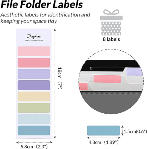 SKYDUE Document Organizer Folio, 5 Pocket Expanding File Folder, Portable Paper Organizer for School Office Supplies