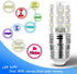 E26 60 Bulbs, E26 7W 6000k Bulbs 750lm, E26 Bulbs, Non-Dimmable, 4Pack Heifymi Watt Replacement Led Candelabra Corn