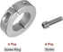 4pcs Shaft Collar 35mm Bore Aluminum Alloy Set Screw Split Clamp-On Collars, 60mm OD, for Machine Tools