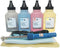 Toner Refill Kit Compatible for HP 206A 206X, Color Pro M255dw MFP M283fdw, 4-Pack with Tools