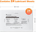 bonsaii 24-Pack (8.4 5.9 inch/Piece) Paper Shredder Lubricant Sheets, x