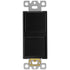 ENERLITES Double Paddle Rocker Decorator Switch, Gloss Finish, Ground Terminal, 15A 120-277VAC, Black