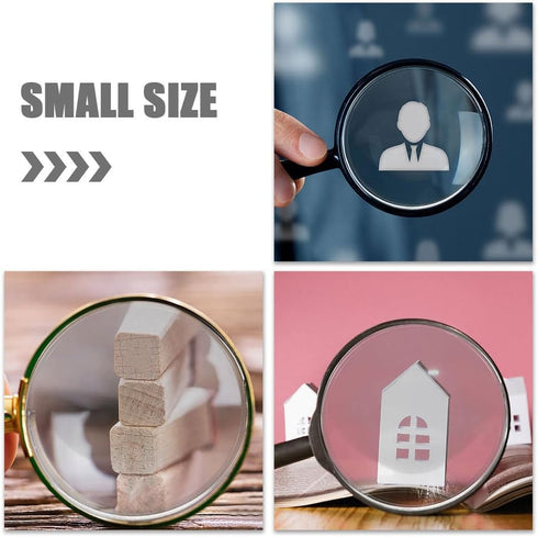 3D Set 6 Double Convex Lens Magnifying Glass of Optical Lenses for Science Education Physics Experiments and Teaching