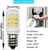 E12 LED Fridge Water Dispenser Light Bulb 2W(15W Replacement) 120V T5 Tubular Appliance Bulb for Chandeliers Home Lighting Refrigerator/Dryer Drum Light C7/S6 Clear Glass Daylight White 6000K,2-Pack by TZLONMFG