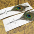 Peacock Feather Ballpoint Pens - Black Ink Natural Feather Quill Pen for Kids School Writing, Birthday Gift Pen