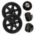 4Pcs PRETYZOOM Replacement Rolling Grocery for Easy Navigation Stairs and Stable Design for Shopping Carts and Hand