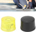 4 Pcs Rubber Hammer Replacement Striking Head, Yellow Black Plastic Mallet Tips Set for Crafts