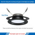 4" Inch 6 6.7-inch, 4.25-inch, PATIKIL Goof Rings for Recessed Can Lighting Down Light, Pcs Metal Goof Trim Rings