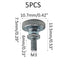 STFRBTH 5PCS M3 6mm x Thumb Screws, Flat Knurled Head Threaded Fasteners for Monitor Mount, TV Wall Bracket