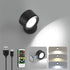 3000mAh 3 Dimmable 360Rotation Lightbiz LED Wall Lights with Remote, Wall Mounted Sconces Rechargeable Battery Operated