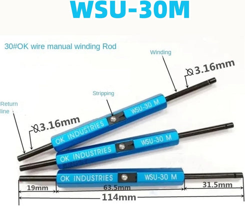 WSU-30M Metal Wire Wrap Tool, Multifunction Strip/Unwrapping Utensil for Repairing Service
