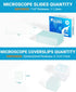 Ahviesli 50 100 Microscope Slides and Covers Kit Blank Pre-Cleaned Glass Slides for Microscope, Cover Slips