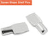 Piutouyar 7mm 30 Closet Shelf Pegs Pins, Pcs Spoon Shape Shelf Support Pins, Metal Cabinet Shelf Bracket Pegs Shelf
