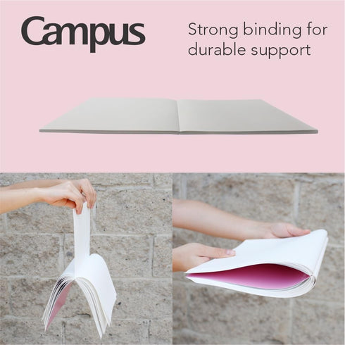 KOKUYO Campus Notebook, 9-3/4“ x 7-1/2”, College Ruled, 80 Sheets (160 pages), Pack of 3 Colors