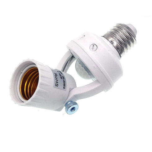 E26 Bulb Bulb TWDRTDD Motion Sensor Light Socket,PIR Motion Screw Adapter, Auto On/Off Night Light Control Smart Sensor
