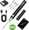 Cordless Soldering Iron Kit, USB Rechargeable Soldering Gun, 3 Temperature Adjustable for DIY Home Repair