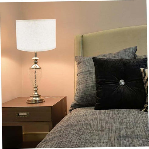 KUYYFDS 7.86x7.86x7.07 Inch Lamp Cover, Floor Lamp Shades Table Fine Linen Lampshade Covers Removable Washable Drum