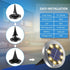 12 Pack OULONGER Solar Lights Outdoor Waterproof, Solar Ground Lights with Large Capacity Battery, High Efficiency