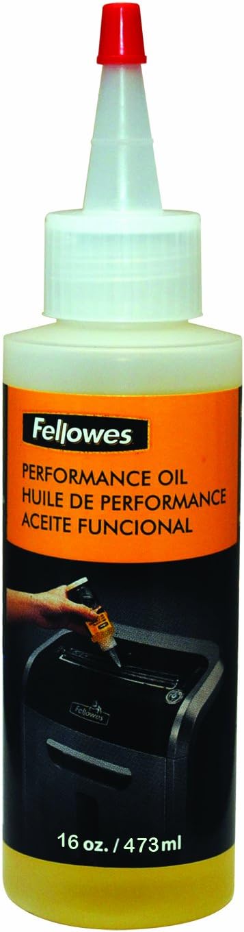 Fellowes Powershred Performance Shredder Oil, 16 oz. Extended Nozzle Bottle (3525010)