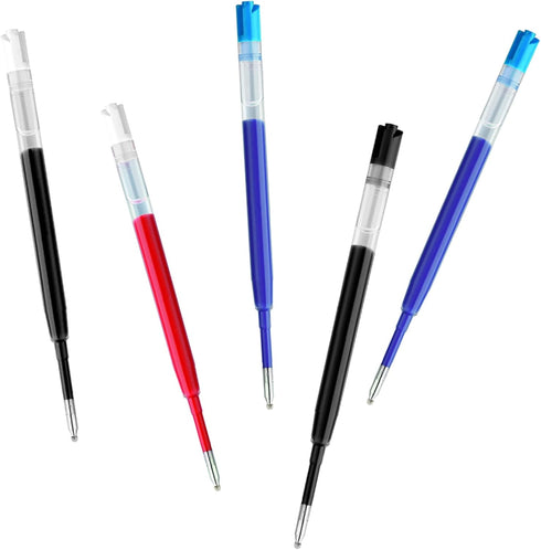 DunBong G2 Gel Ink Pen Refills, 0.5mm Fine Point, Pack of 5, Red