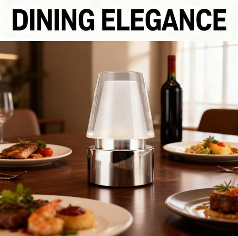 WIHFHGZ RGB Table Lamp, Color Changing USB Rechargeable Acrylic Desk Light, Mini Portable - Soft Ambient Lighting